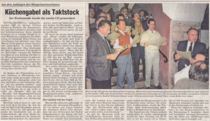Frnkische Landeszeitung 15. Oktober 2007