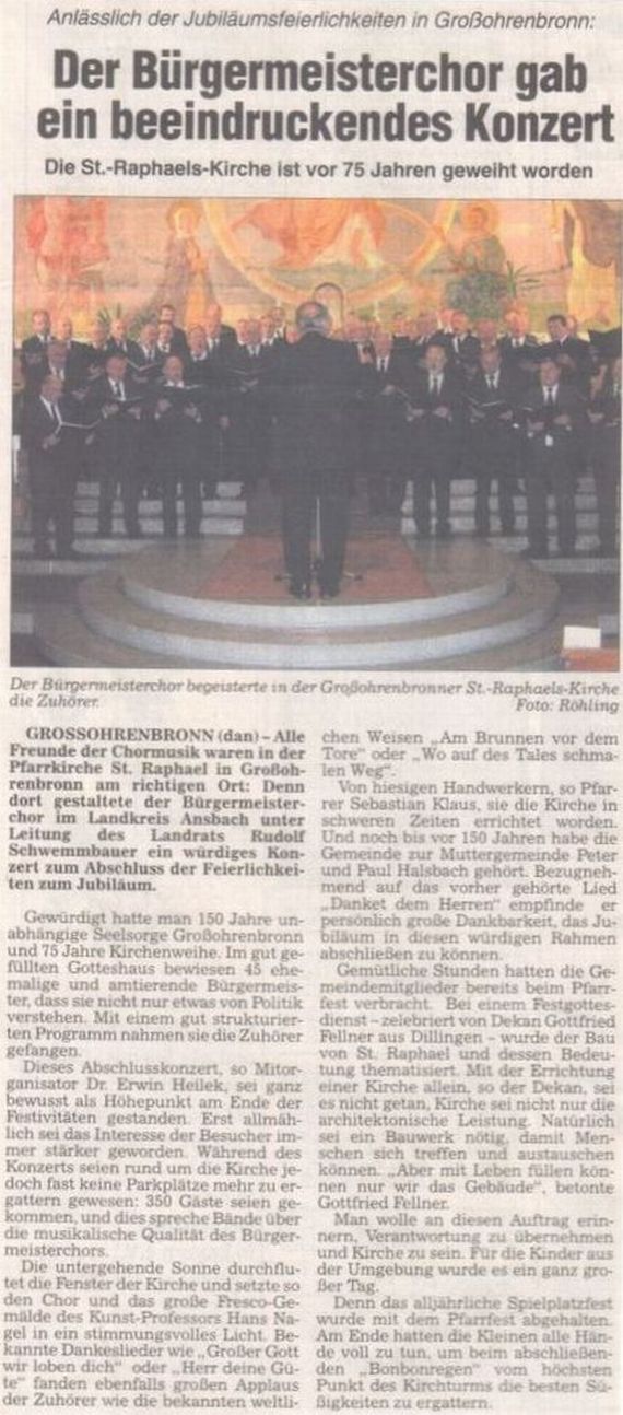 Frnkische Landeszeitung 12. September 2008