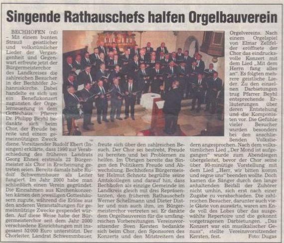 Frnkische Landeszeitung 22. April 2009