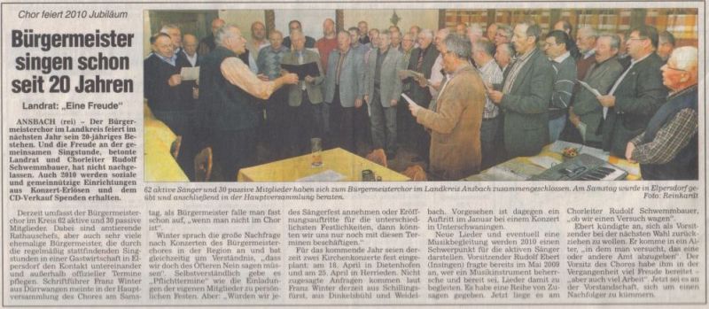 Frnkische Landeszeitung 23. November 2009