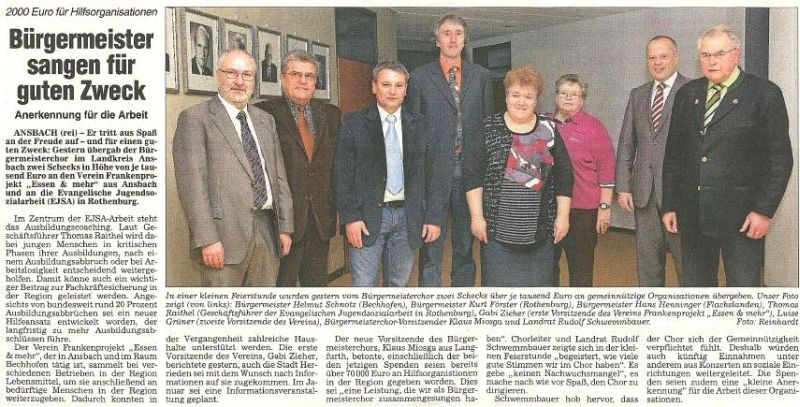 Frnkische Landeszeitung  06. Dezember 2010